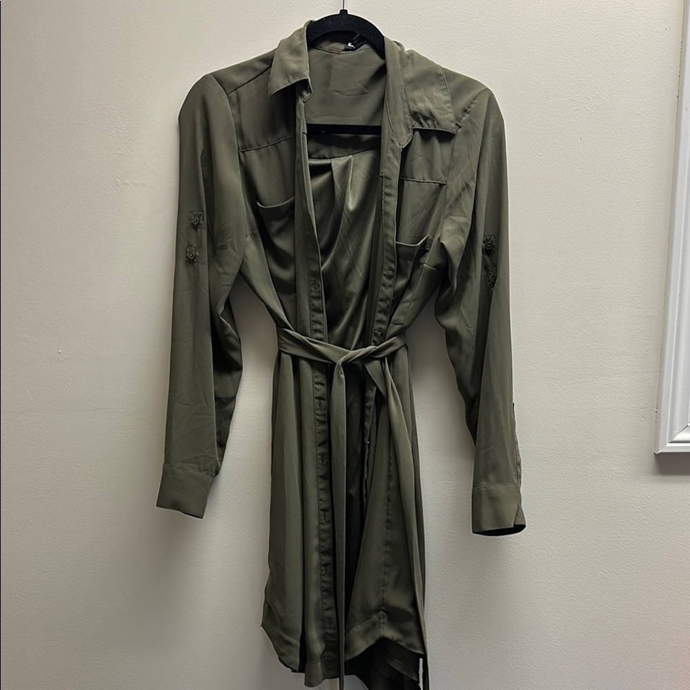 Olive Green Women's Dress